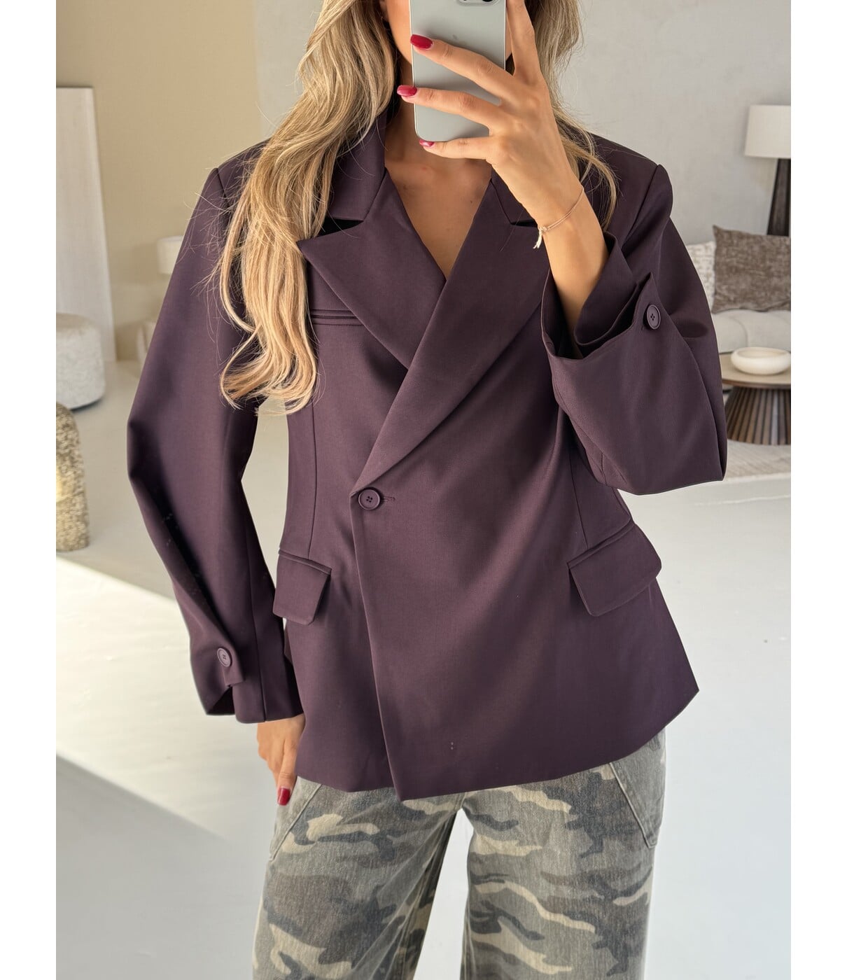 Blazer plum | Rosalie