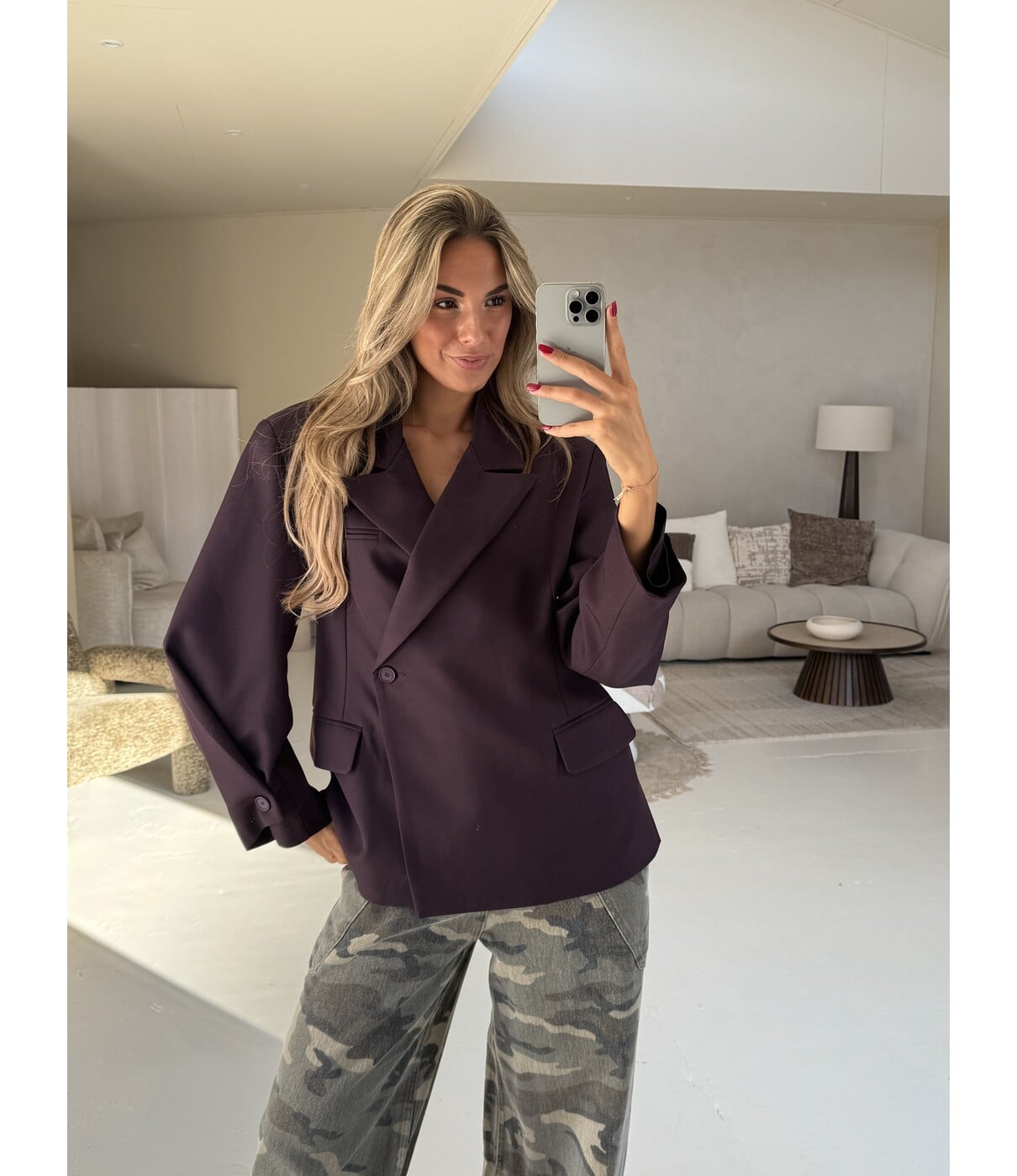Blazer plum | Rosalie
