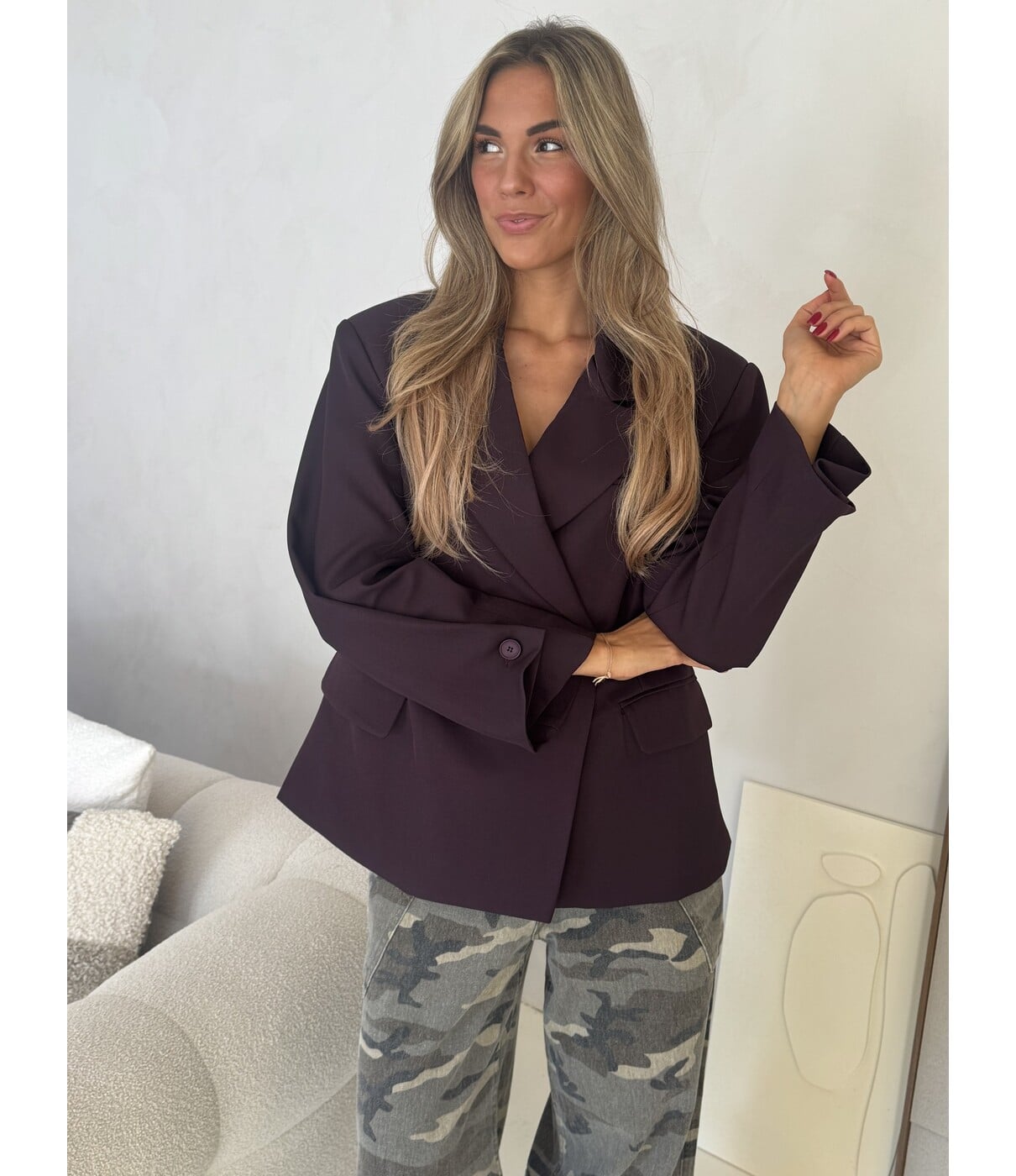 Blazer plum | Rosalie