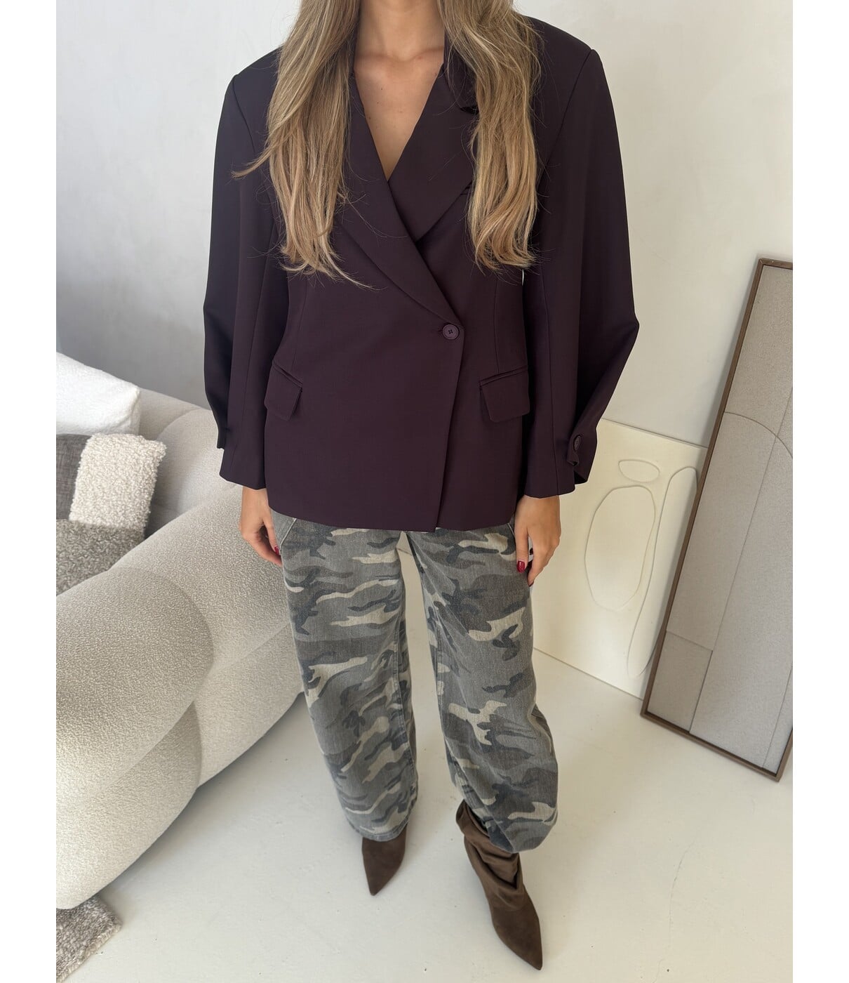 Blazer plum | Rosalie