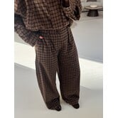 Broek geruit bruin | Alina