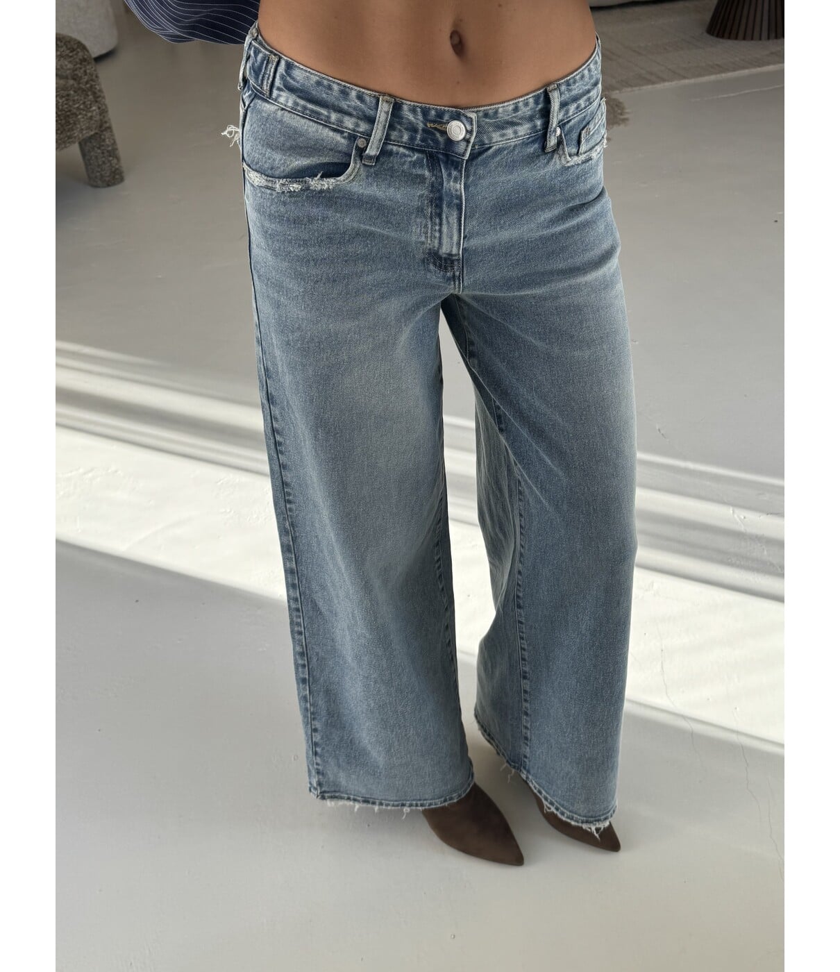 Jeans wide leg light blue | Chantal