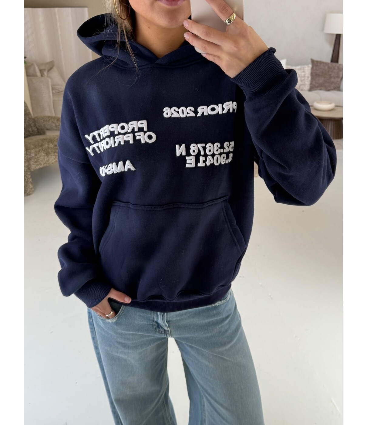 Priority AMS-LDN hoodie | navy