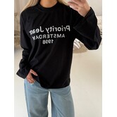 Priority Amsterdam longsleeve | zwart