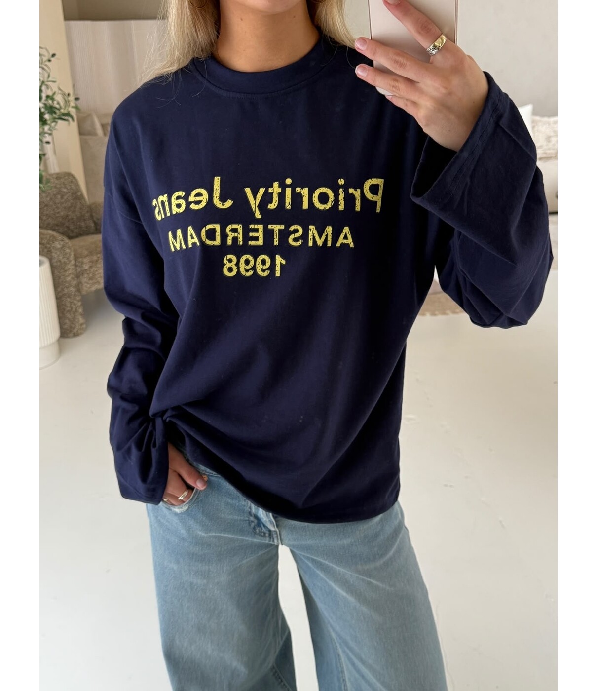 Priority Amsterdam longsleeve | navy