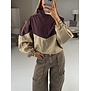 Jasje bordeaux/taupe | Linda
