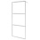 Inloopdouchewand transparant 90x195 cm ESG-glas