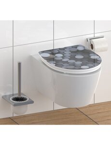  SCHÜTTE Toiletbril met soft-close quick-release hoogglans ROUND DIPS