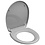 SCHÜTTE Toiletbril met soft-close quick-release GREY duroplast