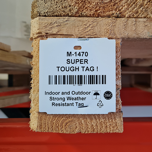 M1470 tear-resistant polyethylene tag
