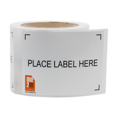 Place label here