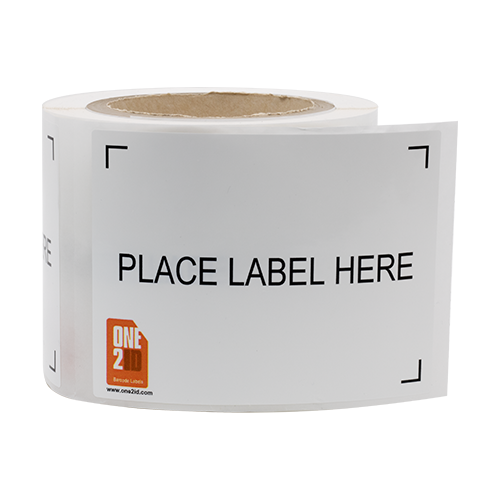 Place label here etiket voor bakken, kratten en meer ONE2ID ONE2ID