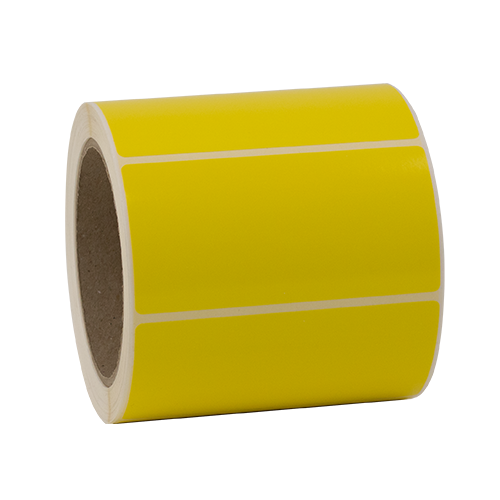 M1450 removable and reusable yellow polypropylene label