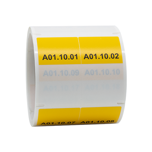 M1301 yellow wrap-around labels