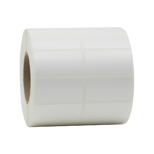 M1008 Polyester labels in white with an extreme permanent adhesive