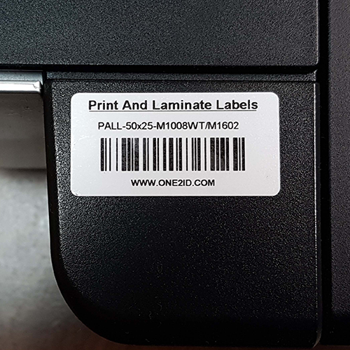 M1008 Polyester („Print and Laminate“-Etiketten in weiß