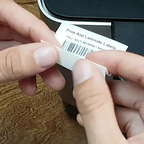 M1008 Polyester („Print and Laminate“-Etiketten in weiß