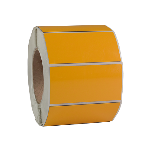 M1701 Polyester raised labels yellow
