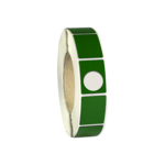 M1701 polyester raised labels green