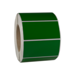 M1701 polyester raised labels green
