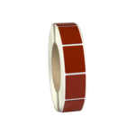 M1701 polyester raised labels red