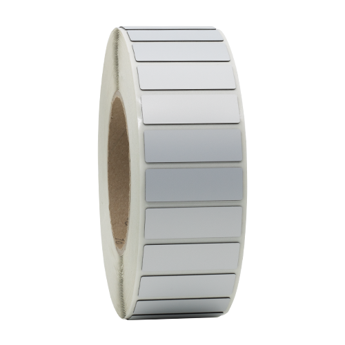 M1701 polyester Raised label silver