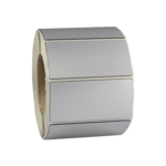 M1701 polyester Raised label silver