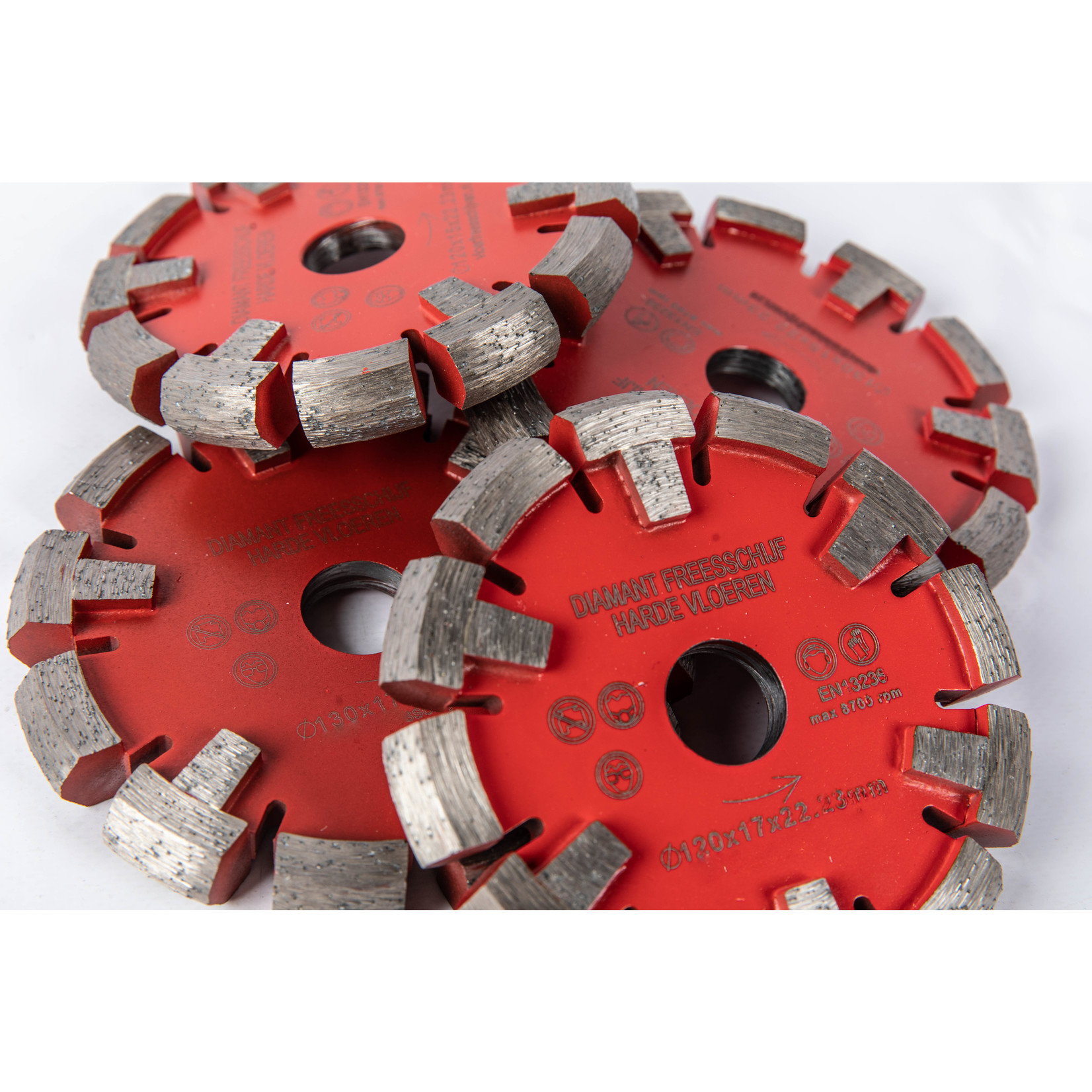 Milling Cutter very hard floors V segment 17x120mm red