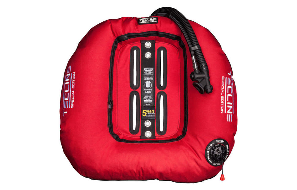 Donut 22 Special Edition Rebreather II, red (22kg/50lbs) - customize IFLP hose length