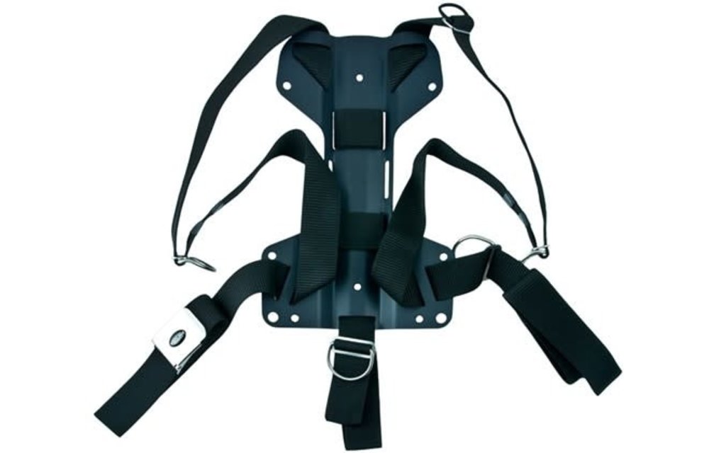 Harness Tecline DIR standaard webbing - incl. 3mm aluminum backplate H - weight 1,27 kg