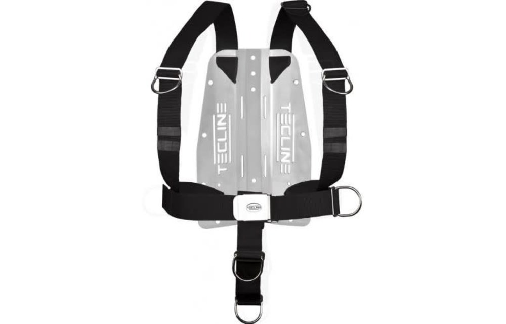 Harness TecLine DIR standaard webbing - incl. 3mm aluminum backplate (weight 1345g)