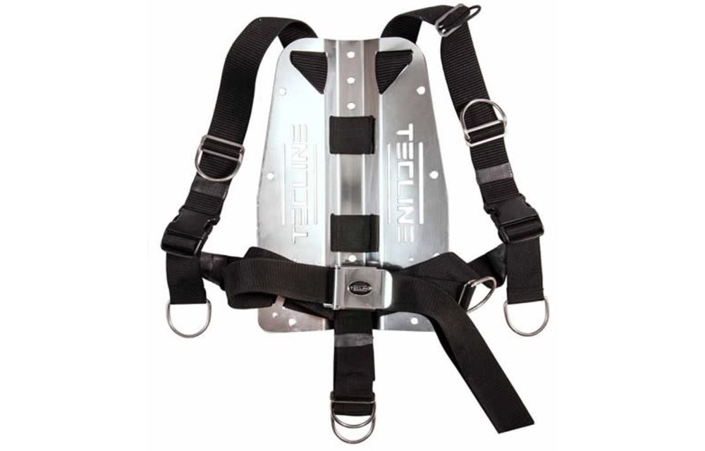 Harness TecLine QR standaard webbing - incl. 3 mm aluminum backplate