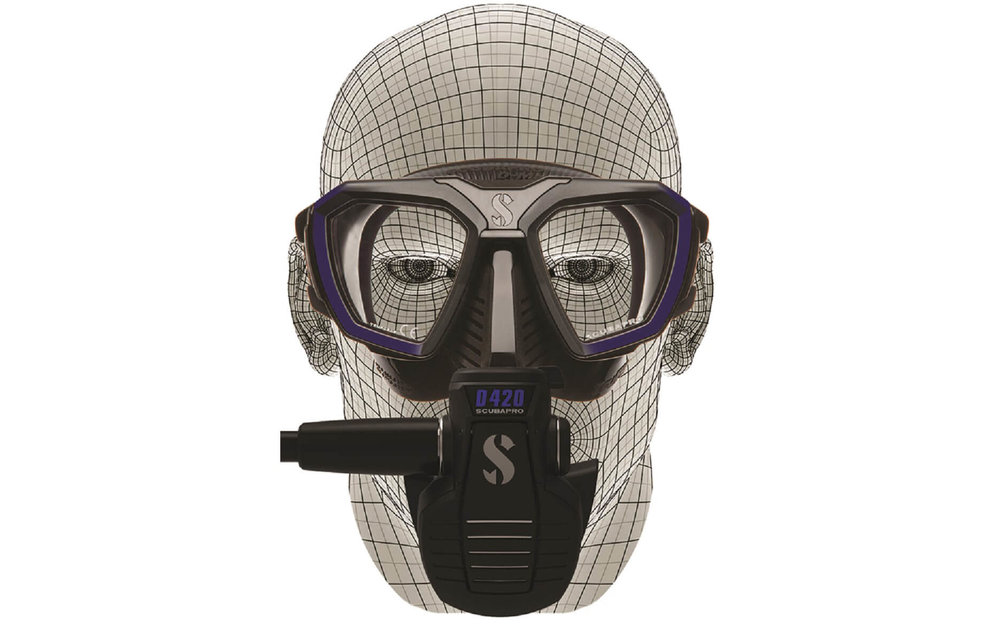 D-MASK blauw/ zwart