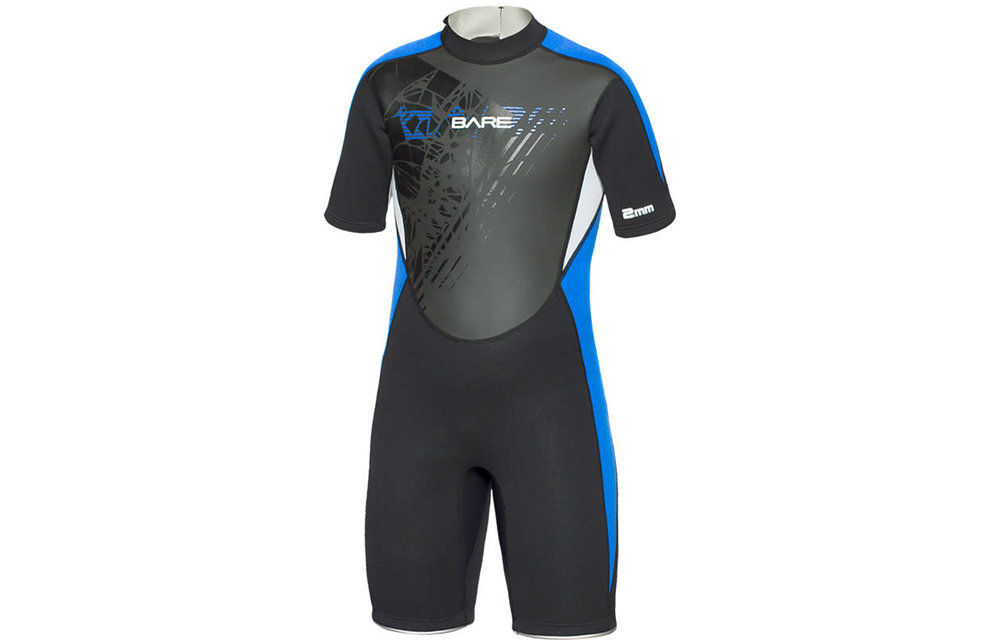 2mm Manta Shorty Blue – kids