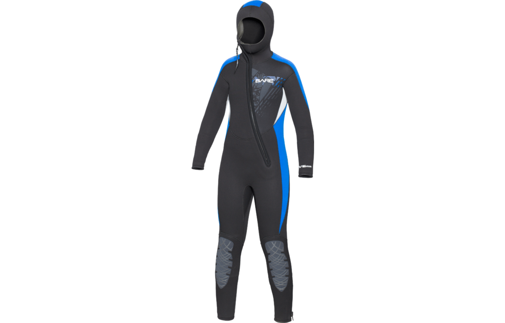 7/6mm Manta Hooded Full Blue – kids
