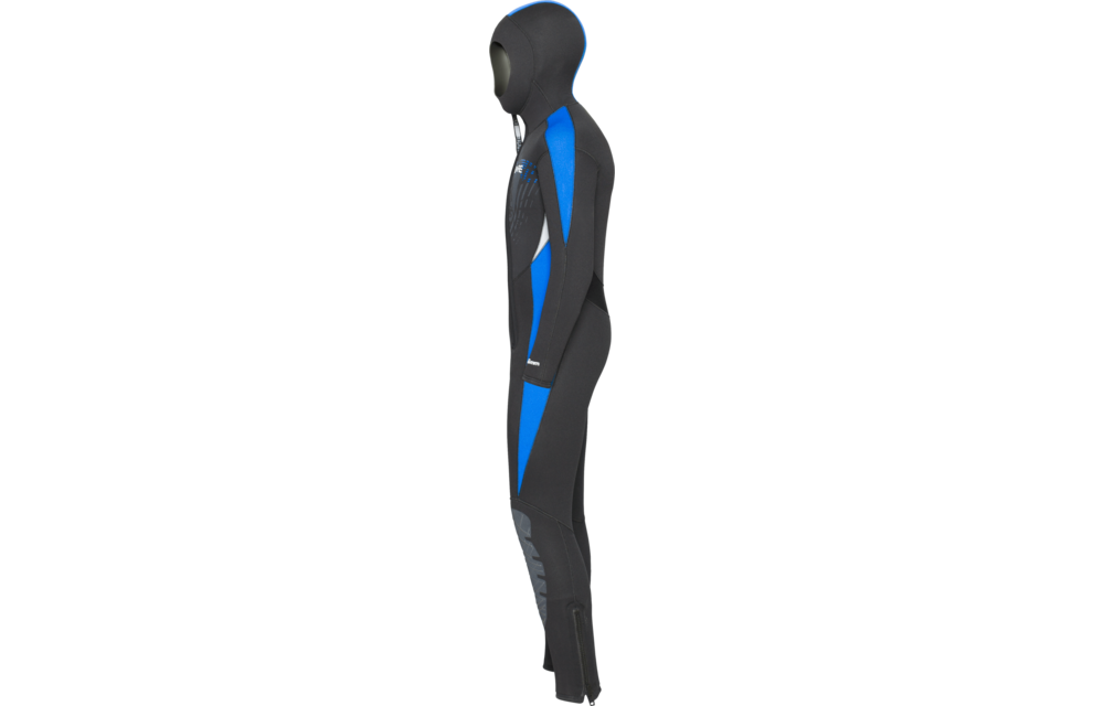 7/6mm Manta Hooded Full Blue – kids