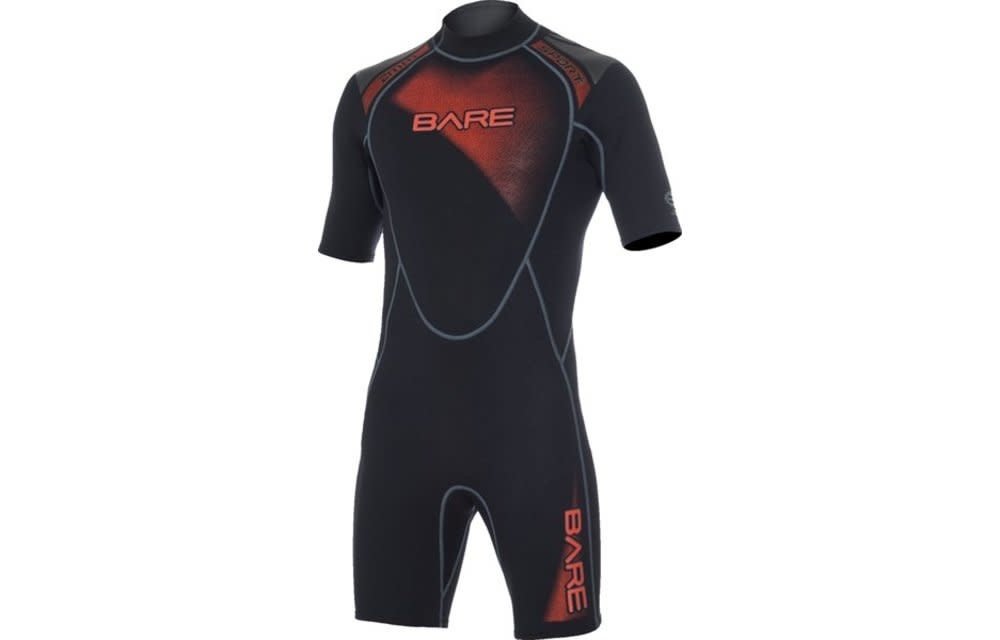 2mm Sport Shorty Rood - Man