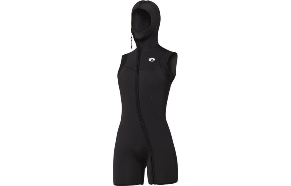 7mm Nixie S-Flex Step-In Hooded Vest Black - Women