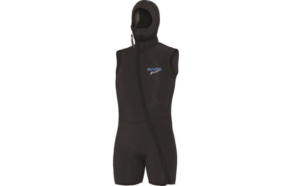 7mm Sport S-Flex Step-In Hooded Vest Black - Men