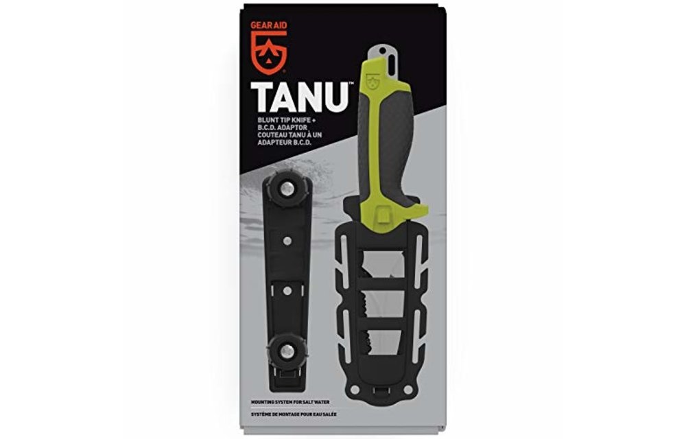 Gear Aid TANU™ NavGreen Dive and Rescue Knife + B.C.D. Adaptor