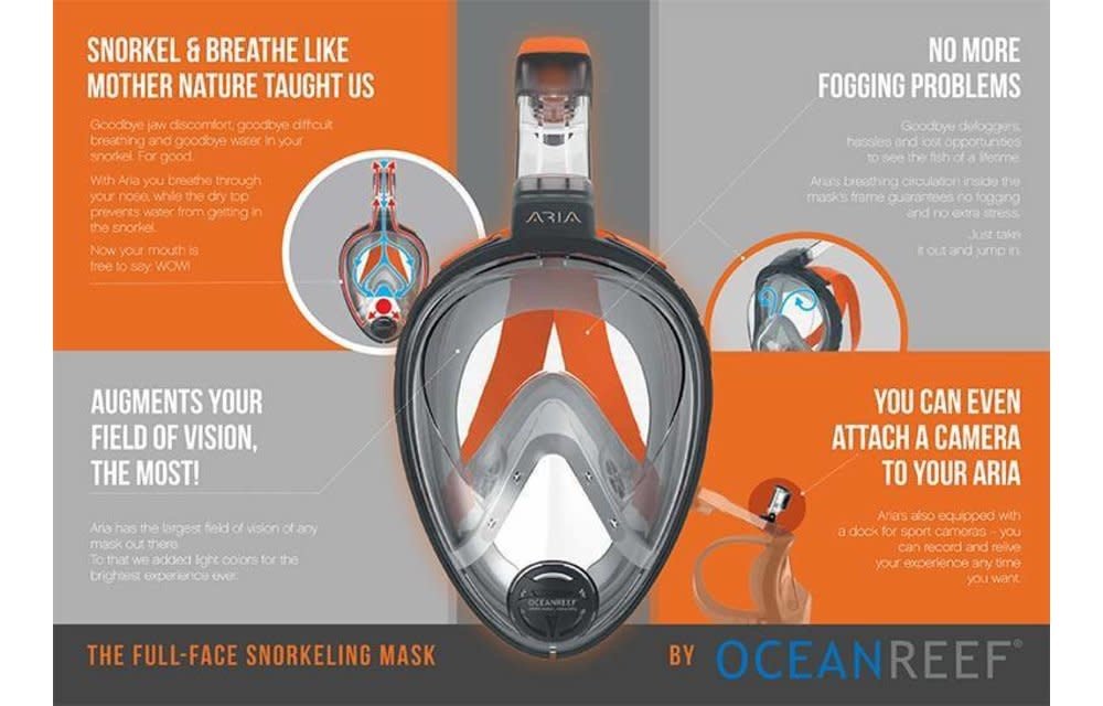 Aria Classic Snorkelmasker Grijs