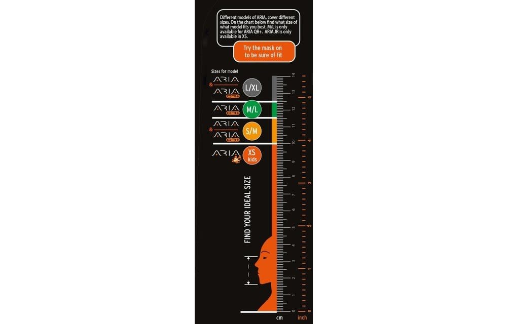 Aria QR+ Snorkelmasker Oranje