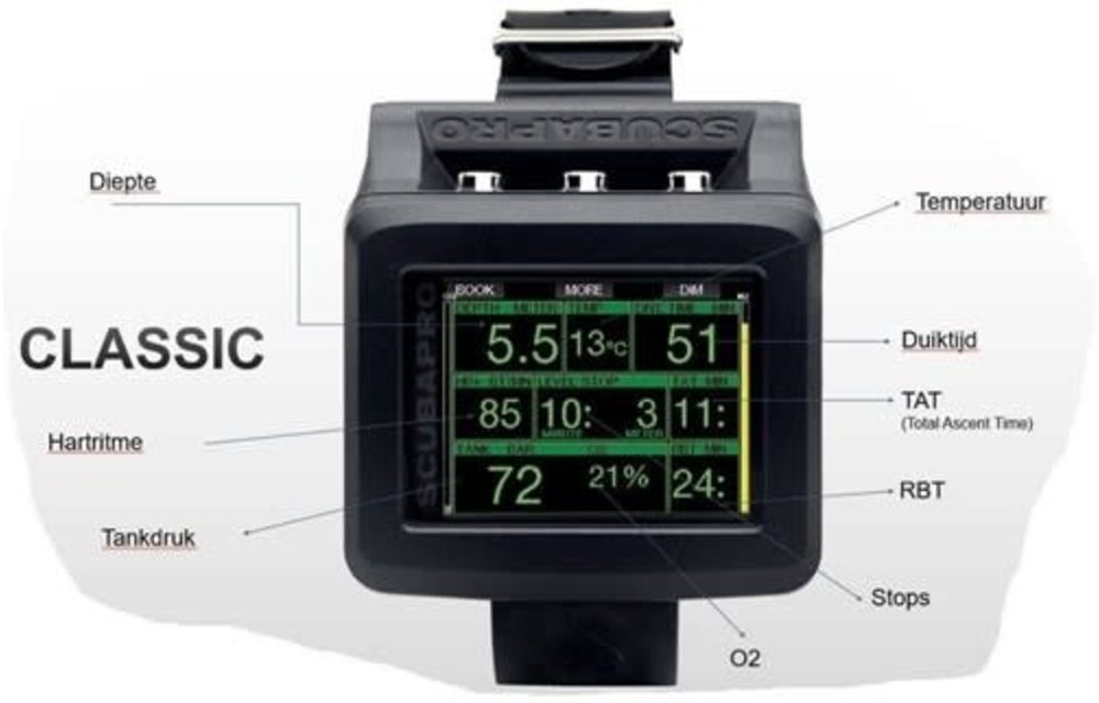G2 Duikcomputer met Smart+ Pro Zender en Digitale Hartslagmeter