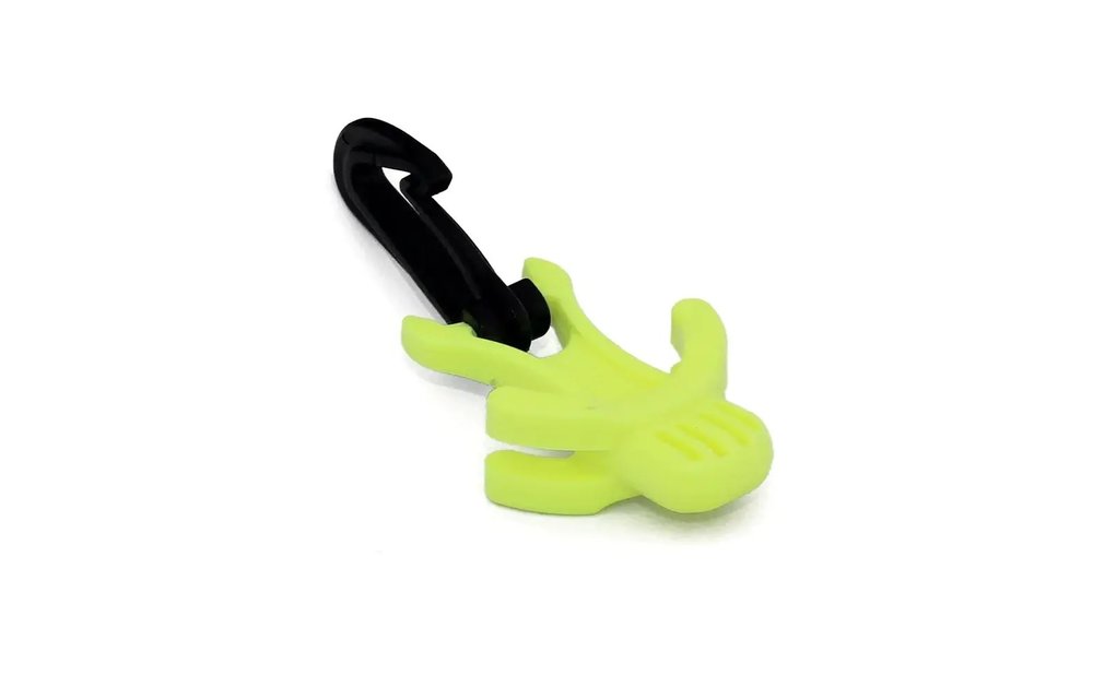 Octopus plug met clip geel