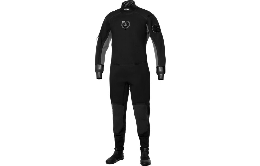 Bare Sentry Pro Dry All Black, Medium Duty Zipper, Glideskin