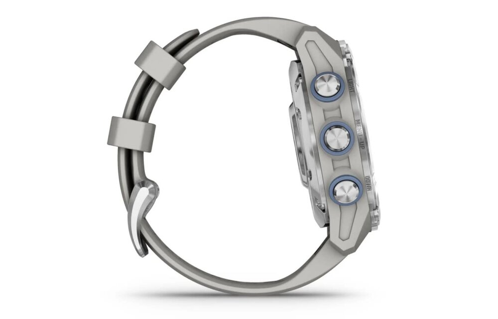 Descent Mk3 (43 mm) met siliconen band Fog Grey