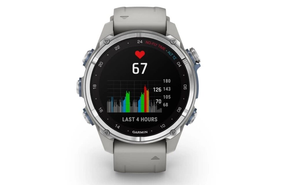 Descent Mk3 (43 mm) met siliconen band Fog Grey