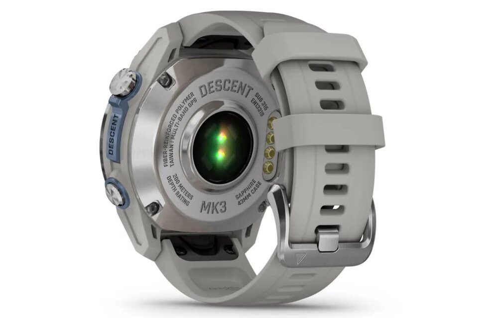 Descent Mk3 (43 mm) met siliconen band Fog Grey