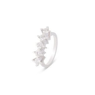 Elegante Diamanten Rij Ring