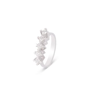 Elegante Diamanten Rij Ring